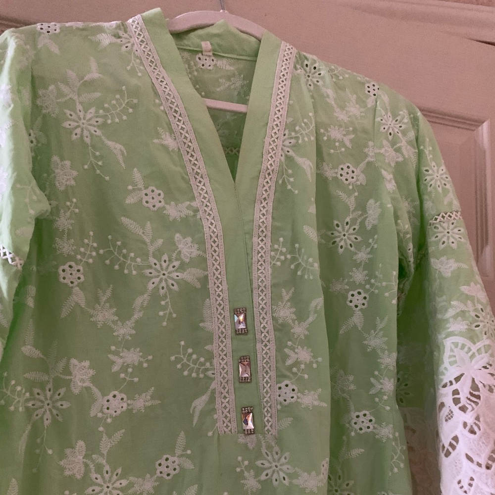 Small light lime green Kurta